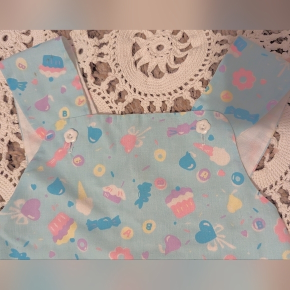 Royal Heir Vintage Two Piece Baby Girls 24m Summer Outfit OOAK - Picture 4 of 6